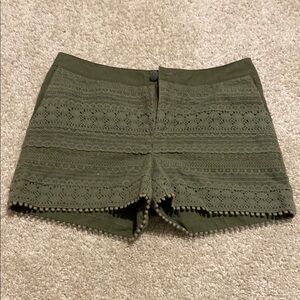 Olive Lace Women's Shorts